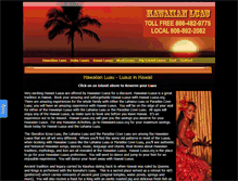 Tablet Screenshot of hawaiianluau.org